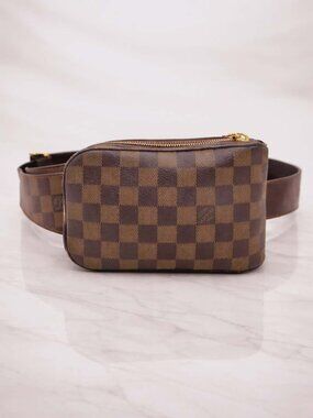 Authentic Louis Vuitton Damier Ebene Bum Bag Waist Belt Bag Luxury Crossbody